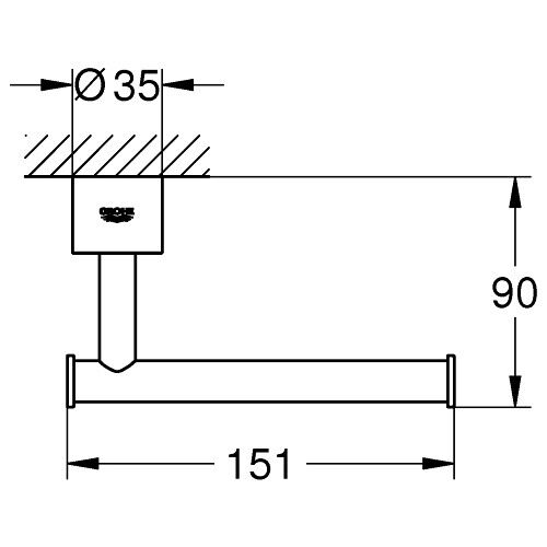 Grohe Atrio Tuvalet Kağıtlığı - 40313003