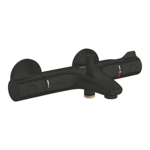 Grohe Grohtherm 800 Termostatik Banyo Bataryası Mat Siyah - 1022032430