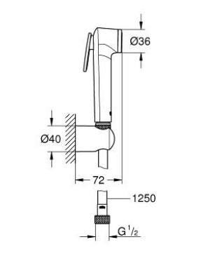 Grohe Tempesta F Taharet Duşu - 27513AL1