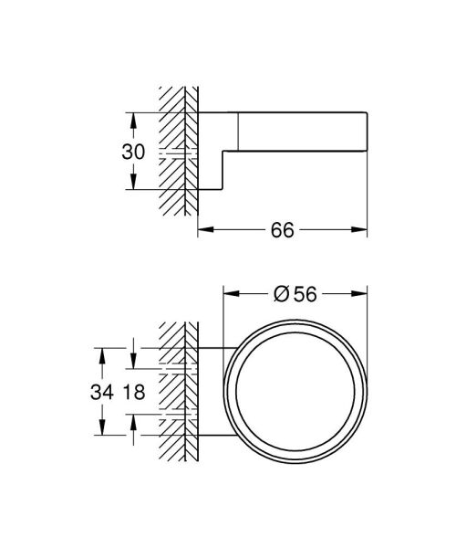 Grohe Selection Sabunluk Tutacağı Mat Siyah - 41217KF0