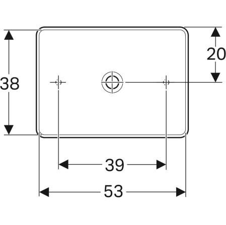 Geberit VariForm Çanak Lavabo, 55x40 cm - 500.779.01.2