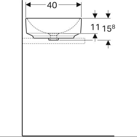 Geberit VariForm Çanak Lavabo, 55x40 cm - 500.779.01.2