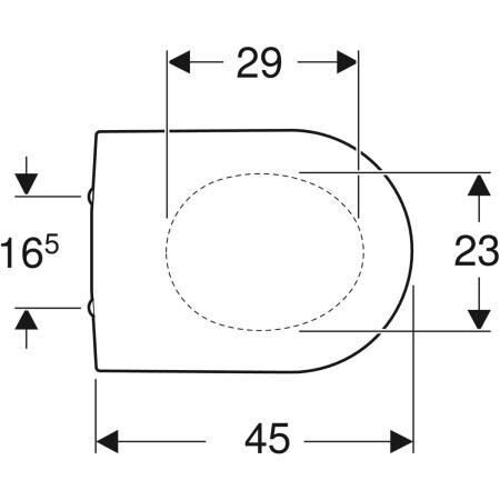 Geberit iCon Yavaş Kapanan Kapak - 500.670.01.1