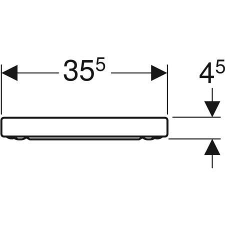 Geberit iCon Yavaş Kapanan Kapak - 500.670.01.1