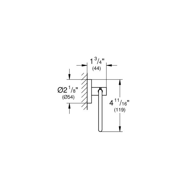 Grohe Tuvalet Kağıtlık Essentials Brushed Nickel - 40689EN1