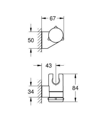 Grohe Tempesta Hareketli El Duşu Askısı - 275952431