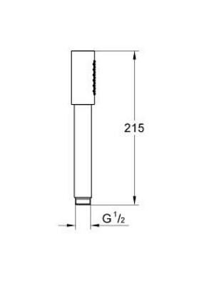 Grohe Rainshower Aqua Stick El Duşu, 1 Akışlı - 26866000