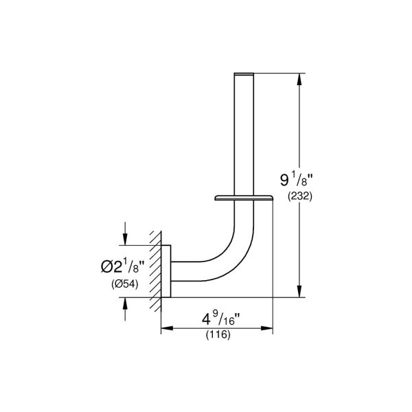 Grohe Tuvalet Kağıtlık Yedek Essentials Brushed Hard Graphite - 40385AL1