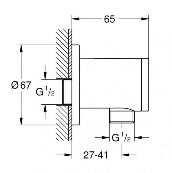 Grohe Tempesta Duş Çıkış Dirseği - 28671001