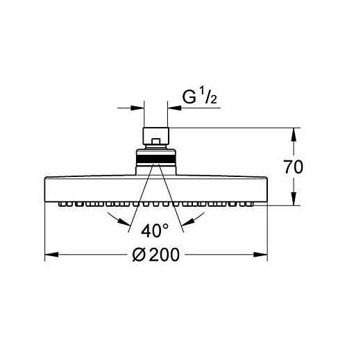 Grohe New Tempesta Cosmo Tepe Duşu 27541000