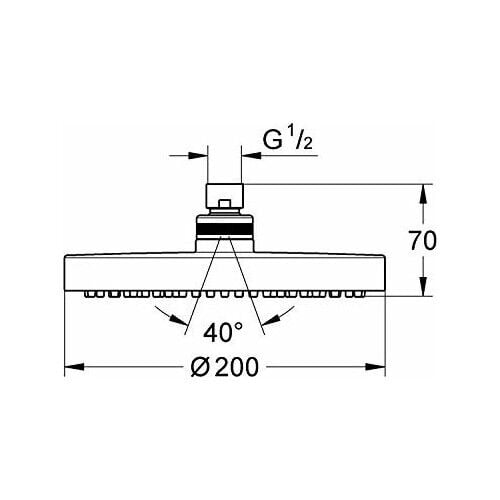 Grohe New Tempesta Cosmo Tepe Duşu 27541000