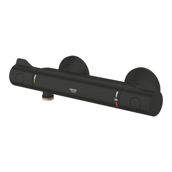 Grohe Grohtherm 800 Termostatik Duş Bataryası Mat Siyah - 1022022430